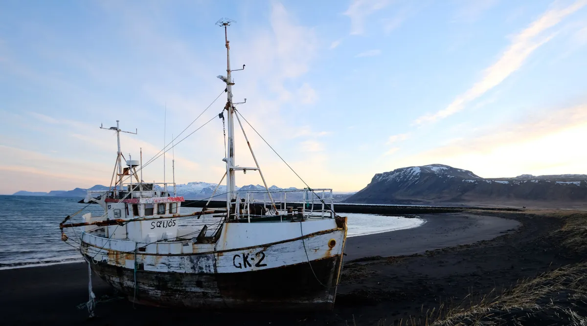 Sæljós GK-2 from SANDGERÐI at Rif, Snaefellsnes peninsula