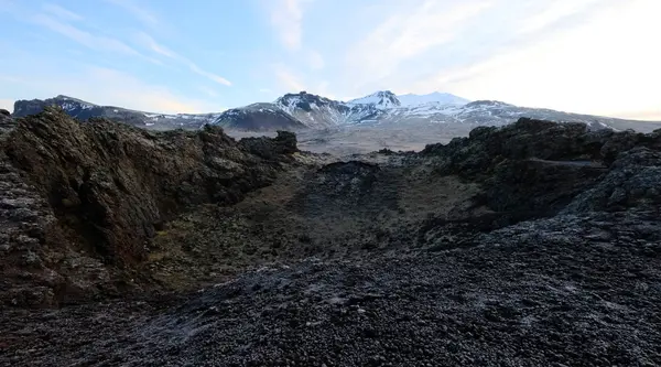 Saxholl crater in Snaefellsjokull National Park
